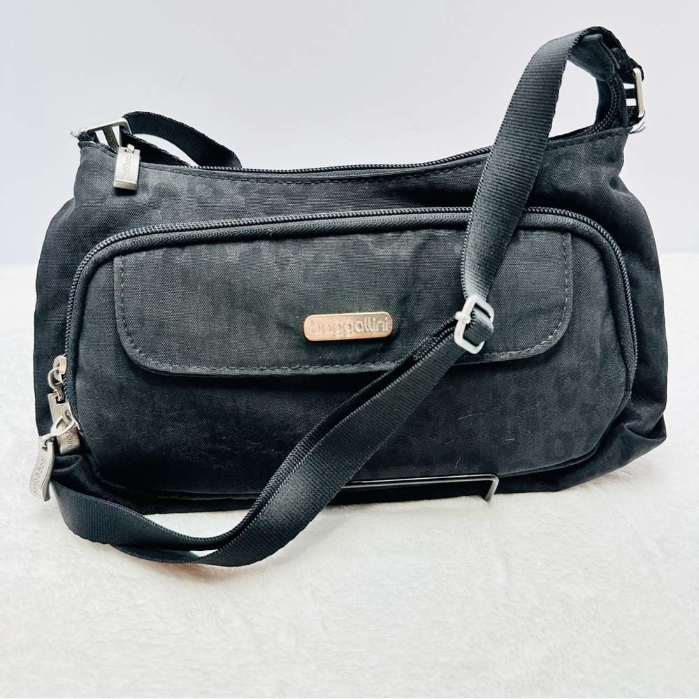 Baggallini Black Crossbody Bag with Adjustable Strap